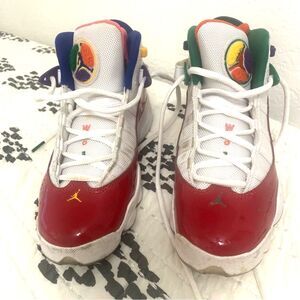 Nike Air Jordan 6 Rings Shoes in Multicolor Size 4.5 Youth Vintage Unique